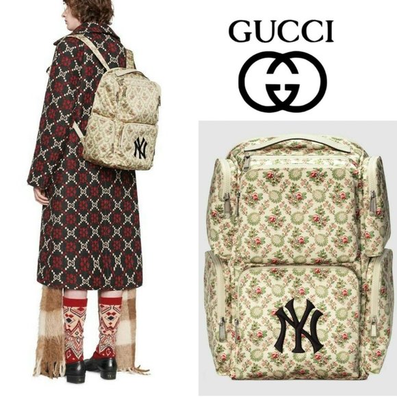 gucci ny yankees backpack